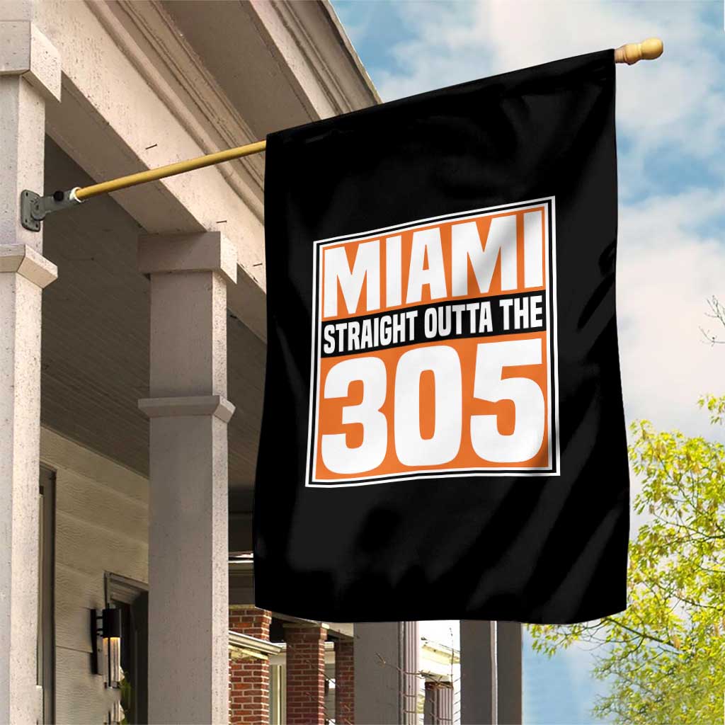 Miami Garden Flag Straight Outta The 305 Area Code Florida Pride TS10 Print Your Wear