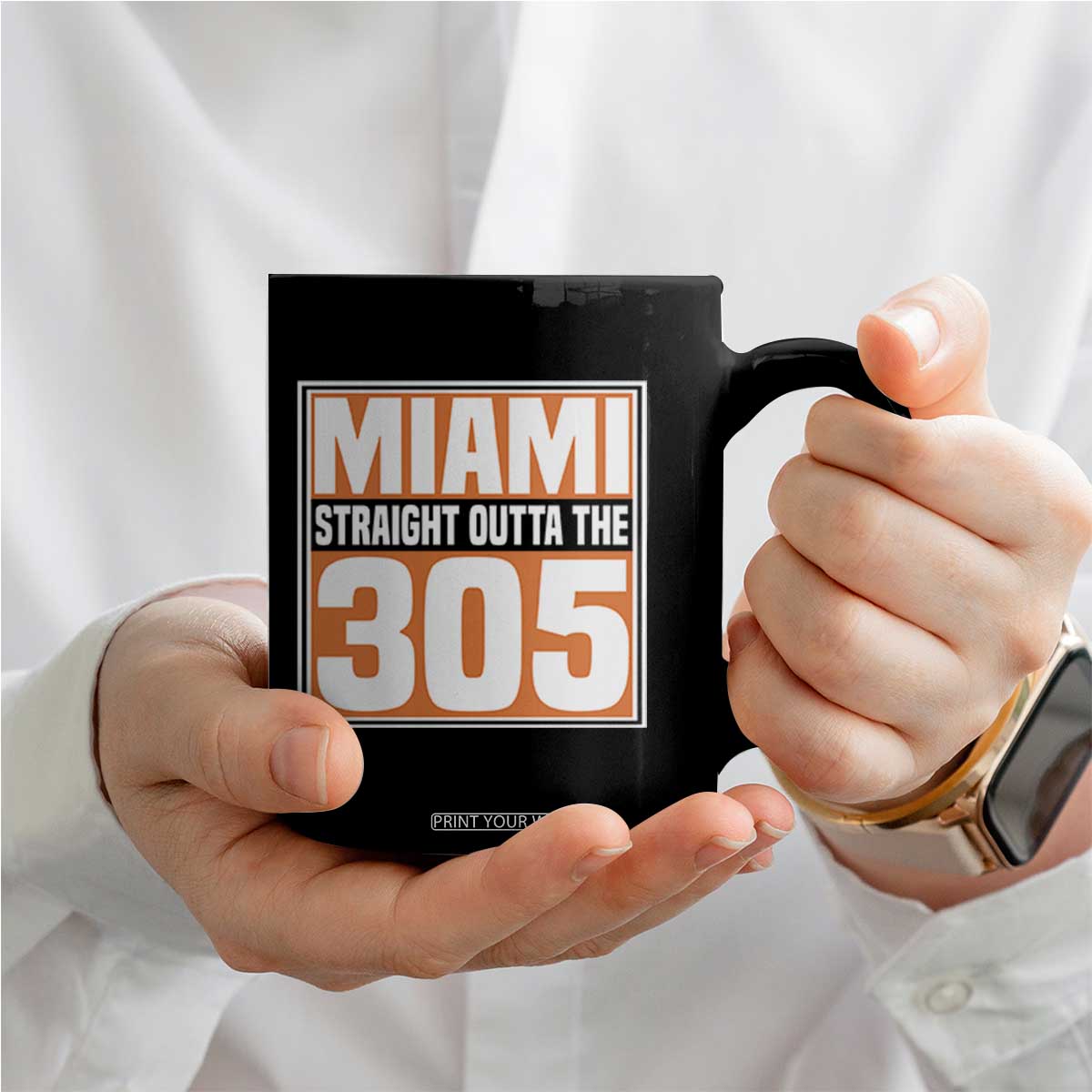 Miami Coffee Mug Straight Outta The 305 Area Code Florida Pride TS10 Print Your Wear