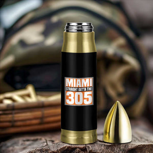 Miami Bullet Tumbler Straight Outta The 305 Area Code Florida Pride TS10 Print Your Wear