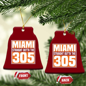 Miami Ceramic Ornament Straight Outta The 305 Area Code Florida Pride TS10 Print Your Wear