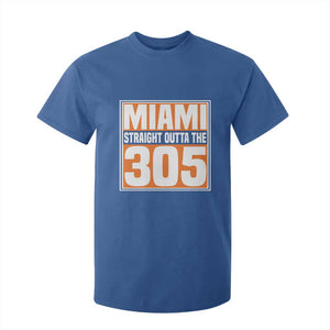 Miami T Shirt For Kid Straight Outta The 305 Area Code Florida Pride TS10 Royal Blue Print Your Wear