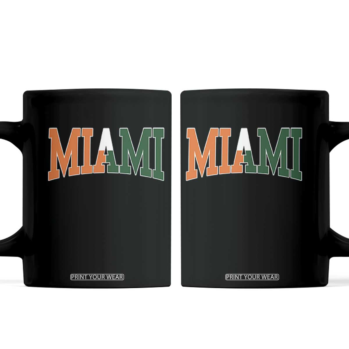 Retro Miami Coffee Mug Florida FL Vintage Classic Athletic Sports TS10 Black Print Your Wear