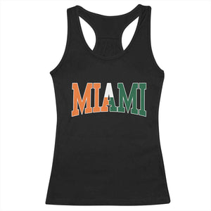 Retro Miami Racerback Tank Top Florida FL Vintage Classic Athletic Sports TS10 Black Print Your Wear