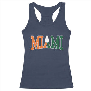 Retro Miami Racerback Tank Top Florida FL Vintage Classic Athletic Sports TS10 Navy Print Your Wear