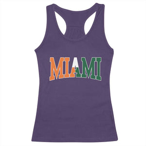 Retro Miami Racerback Tank Top Florida FL Vintage Classic Athletic Sports TS10 Purple Print Your Wear