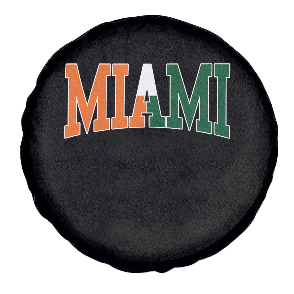 Retro Miami Spare Tire Cover Florida FL Vintage Classic Athletic Sports TS10 Print Your Wear