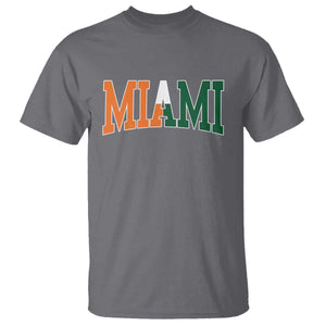 Retro Miami T Shirt Florida FL Vintage Classic Athletic Sports TS10 Charcoal Print Your Wear