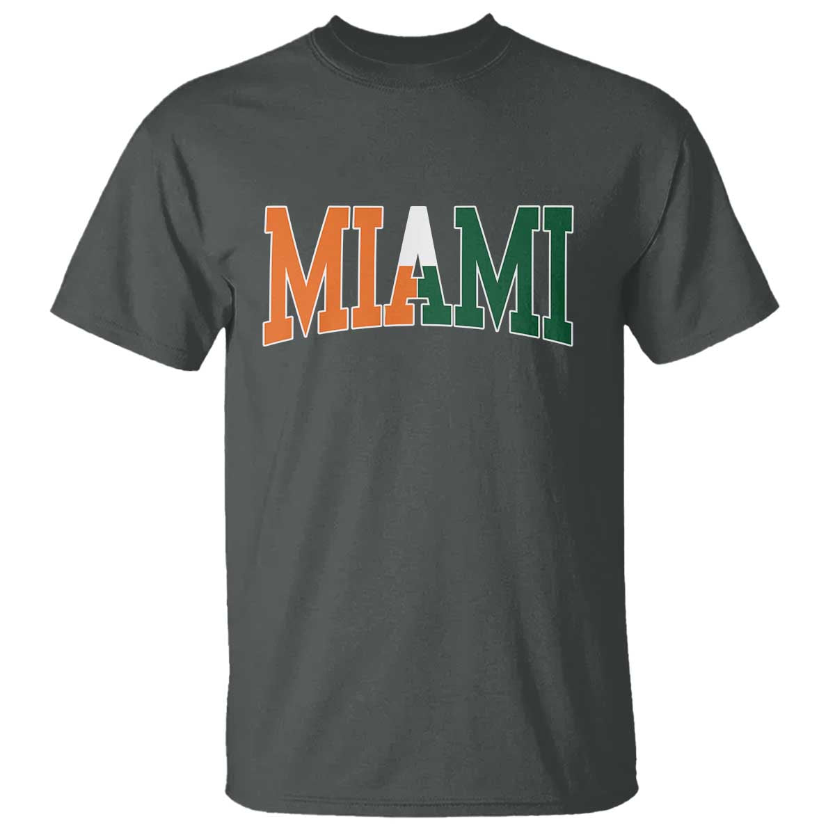 Retro Miami T Shirt Florida FL Vintage Classic Athletic Sports TS10 Dark Heather Print Your Wear