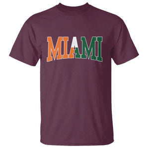 Retro Miami T Shirt Florida FL Vintage Classic Athletic Sports TS10 Maroon Print Your Wear