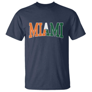 Retro Miami T Shirt Florida FL Vintage Classic Athletic Sports TS10 Navy Print Your Wear
