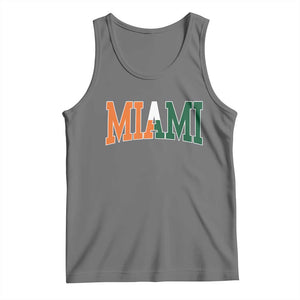 Retro Miami Tank Top Florida FL Vintage Classic Athletic Sports TS10 Black Heather Print Your Wear