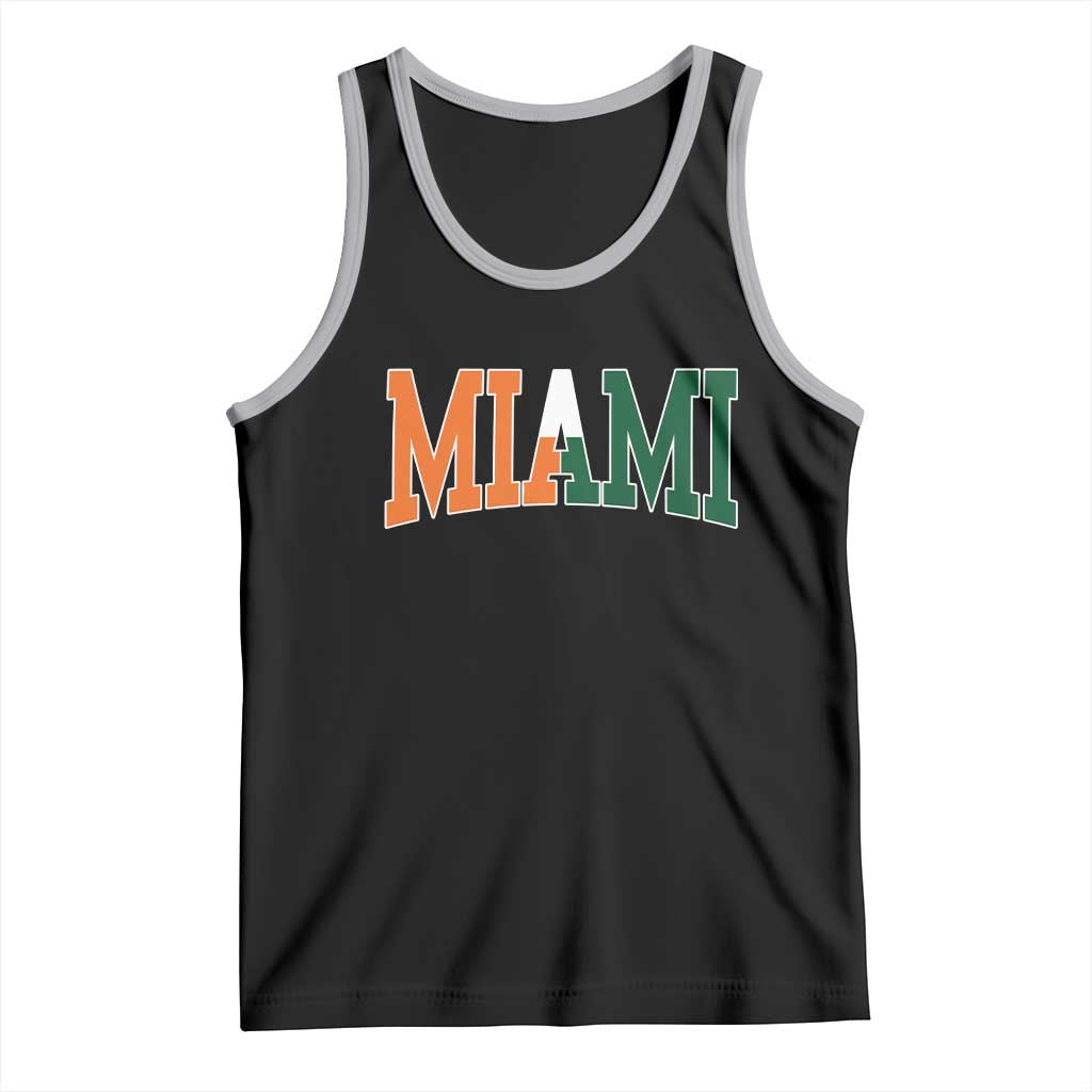 Retro Miami Tank Top Florida FL Vintage Classic Athletic Sports TS10 Black Athletic Heather Print Your Wear