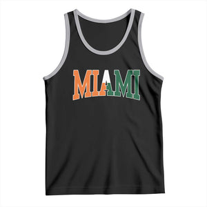 Retro Miami Tank Top Florida FL Vintage Classic Athletic Sports TS10 Black Athletic Heather Print Your Wear