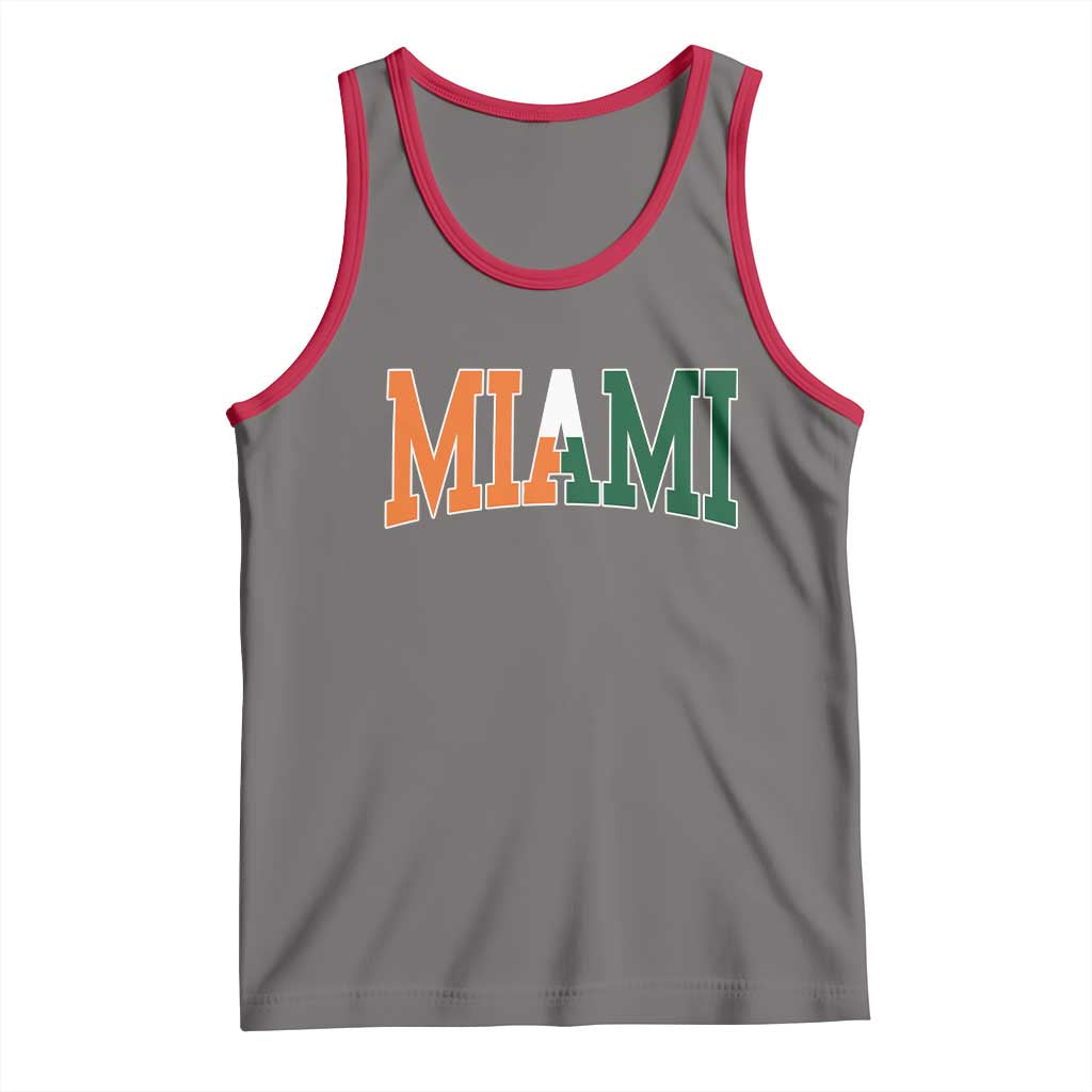 Retro Miami Tank Top Florida FL Vintage Classic Athletic Sports TS10 Deep Heather Red Print Your Wear