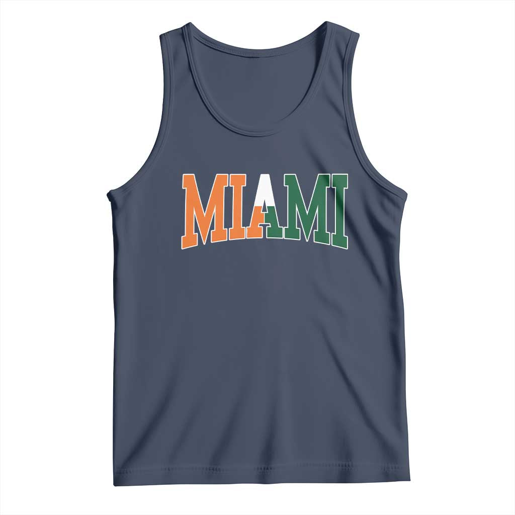 Retro Miami Tank Top Florida FL Vintage Classic Athletic Sports TS10 Navy Print Your Wear