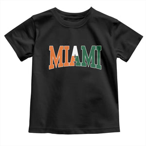 Retro Miami Toddler T Shirt Florida FL Vintage Classic Athletic Sports TS10 Black Print Your Wear