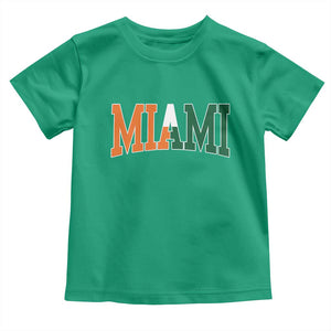 Retro Miami Toddler T Shirt Florida FL Vintage Classic Athletic Sports TS10 Irish Green Print Your Wear