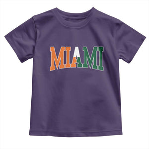 Retro Miami Toddler T Shirt Florida FL Vintage Classic Athletic Sports TS10 Purple Print Your Wear