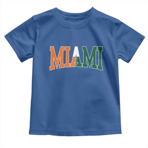 Retro Miami Toddler T Shirt Florida FL Vintage Classic Athletic Sports TS10 Royal Blue Print Your Wear