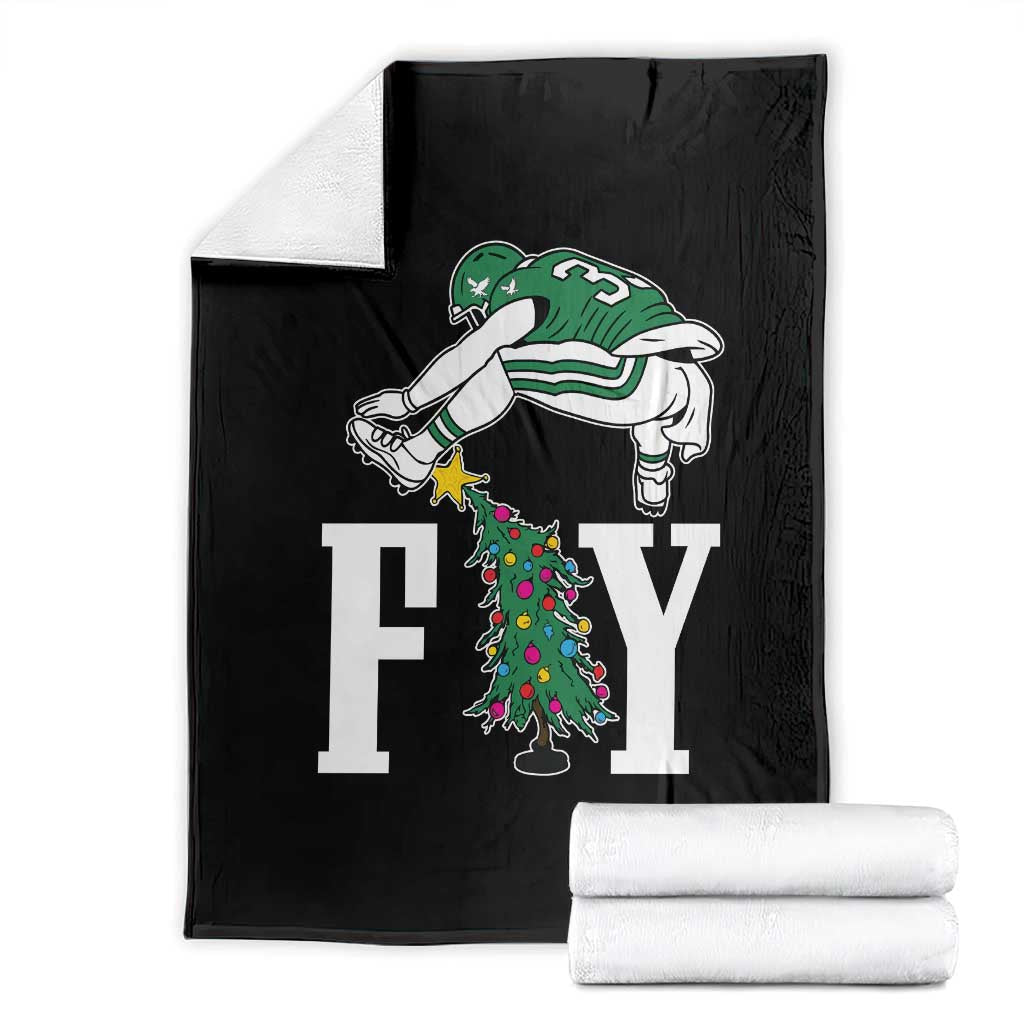 Christmas Philly Lover Throw Blanket Barkley Backwards Hurdle Xmas Tree TS10 Black Print Your Wear