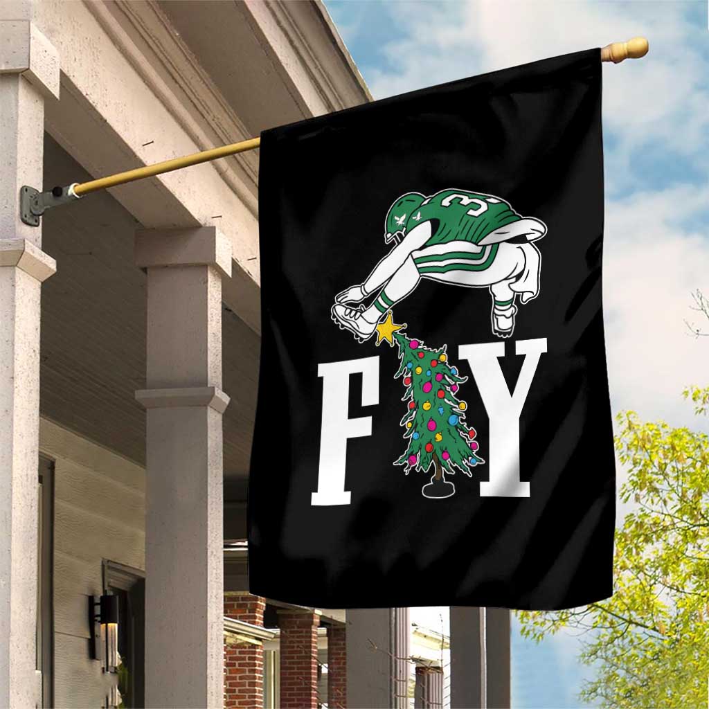 Christmas Philly Lover Garden Flag Barkley Backwards Hurdle Xmas Tree TS10 Print Your Wear