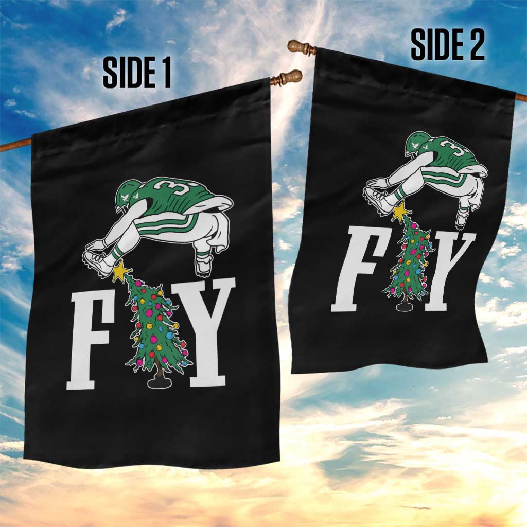 Christmas Philly Lover Garden Flag Barkley Backwards Hurdle Xmas Tree TS10 Print Your Wear