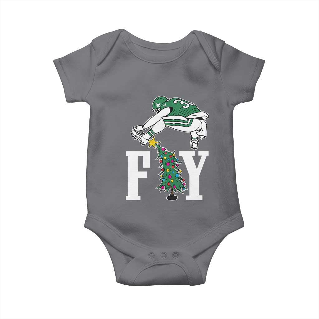 Christmas Philly Lover Baby Onesie Barkley Backwards Hurdle Xmas Tree TS10 Charcoal Print Your Wear