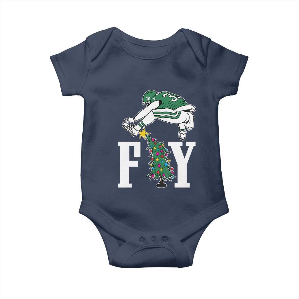 Christmas Philly Lover Baby Onesie Barkley Backwards Hurdle Xmas Tree TS10 Navy Print Your Wear