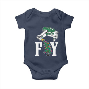Christmas Philly Lover Baby Onesie Barkley Backwards Hurdle Xmas Tree TS10 Navy Print Your Wear