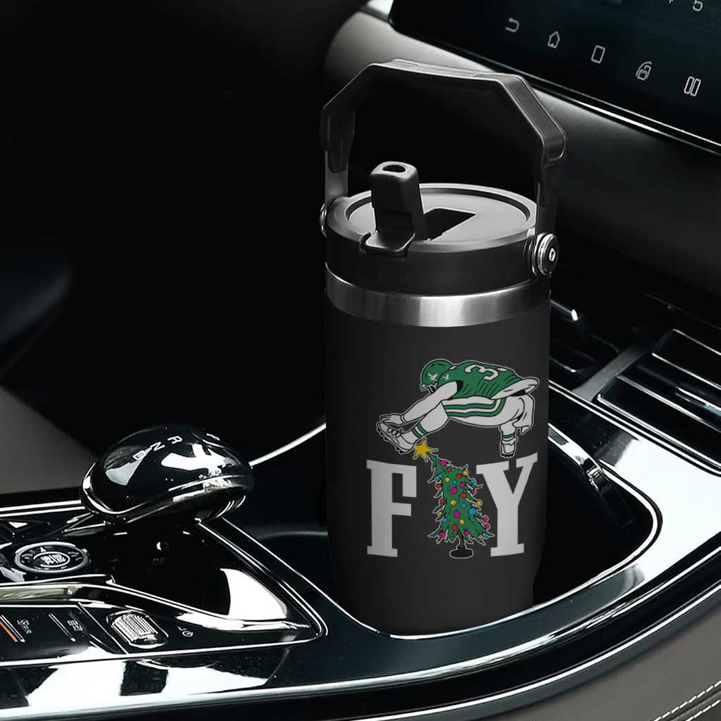 Christmas Philly Lover Flip Straw Tumbler Barkley Backwards Hurdle Xmas Tree TS10 Print Your Wear