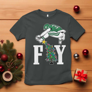 Christmas Philly Lover T Shirt Barkley Backwards Hurdle Xmas Tree TS10 Dark Heather Print Your Wear