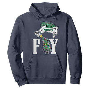 Christmas Philly Lover Hoodie Barkley Backwards Hurdle Xmas Tree TS10 Navy Print Your Wear