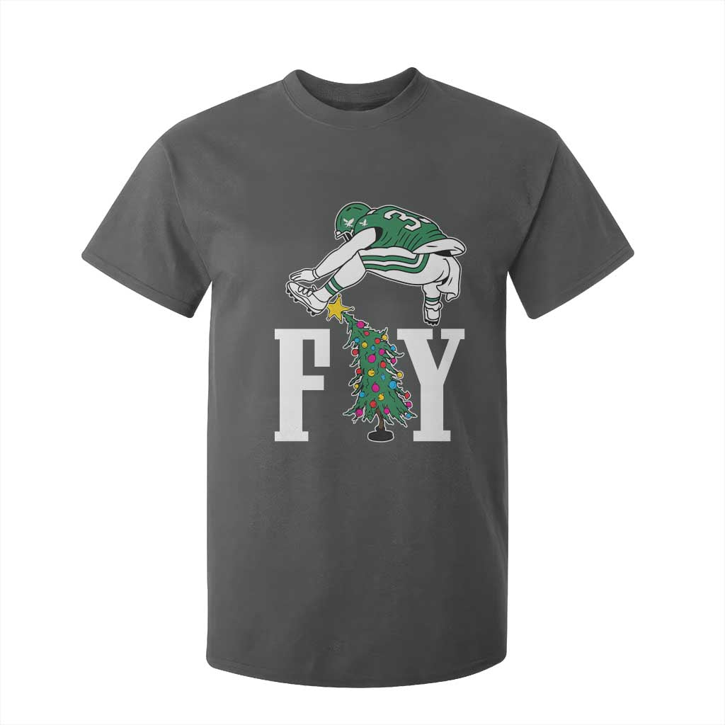 Christmas Philly Lover T Shirt For Kid Barkley Backwards Hurdle Xmas Tree TS10 Dark Heather Print Your Wear