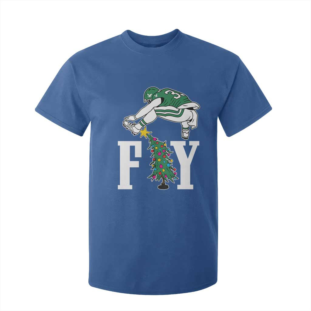 Christmas Philly Lover T Shirt For Kid Barkley Backwards Hurdle Xmas Tree TS10 Royal Blue Print Your Wear