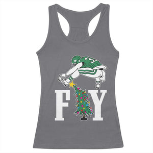 Christmas Philly Lover Racerback Tank Top Barkley Backwards Hurdle Xmas Tree TS10 Charcoal Print Your Wear