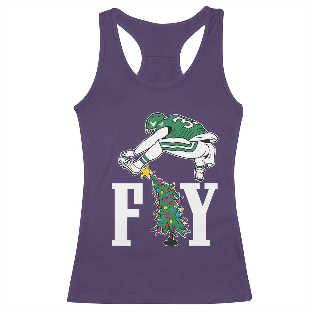 Christmas Philly Lover Racerback Tank Top Barkley Backwards Hurdle Xmas Tree TS10 Purple Print Your Wear