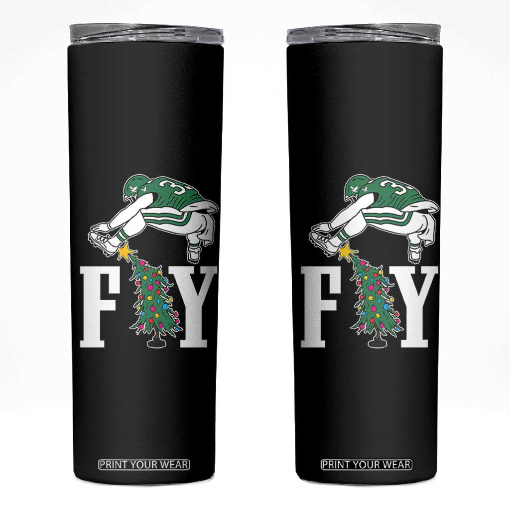 Christmas Philly Lover Skinny Tumbler Barkley Backwards Hurdle Xmas Tree TS10 Black Print Your Wear