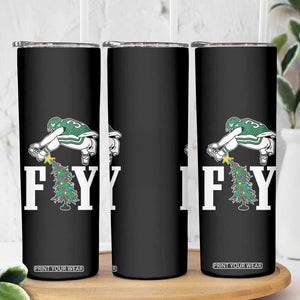 Christmas Philly Lover Skinny Tumbler Barkley Backwards Hurdle Xmas Tree TS10 Print Your Wear