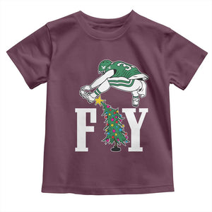 Christmas Philly Lover Toddler T Shirt Barkley Backwards Hurdle Xmas Tree TS10 Maroon Print Your Wear