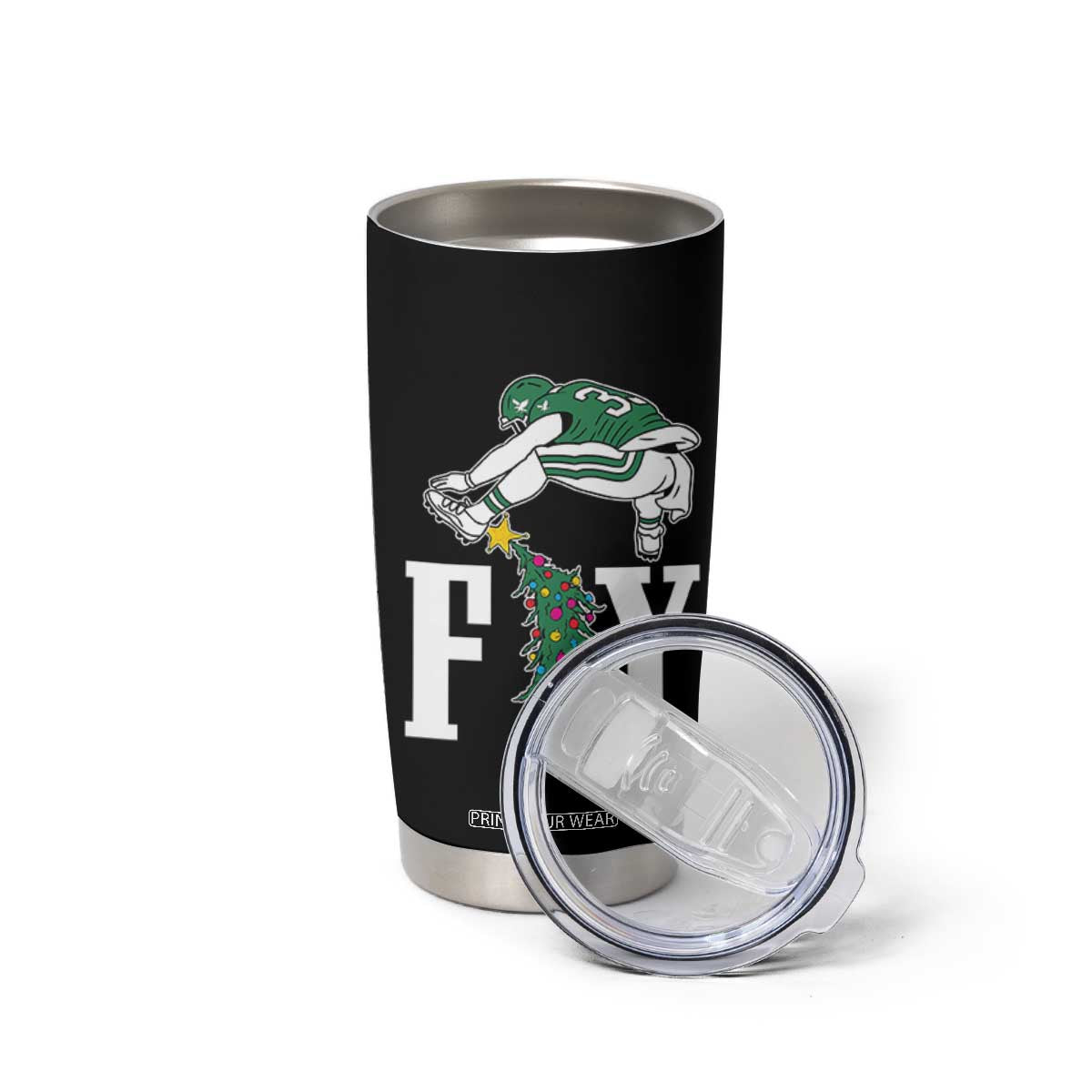 Christmas Philly Lover Tumbler Cup Barkley Backwards Hurdle Xmas Tree TS10 Print Your Wear