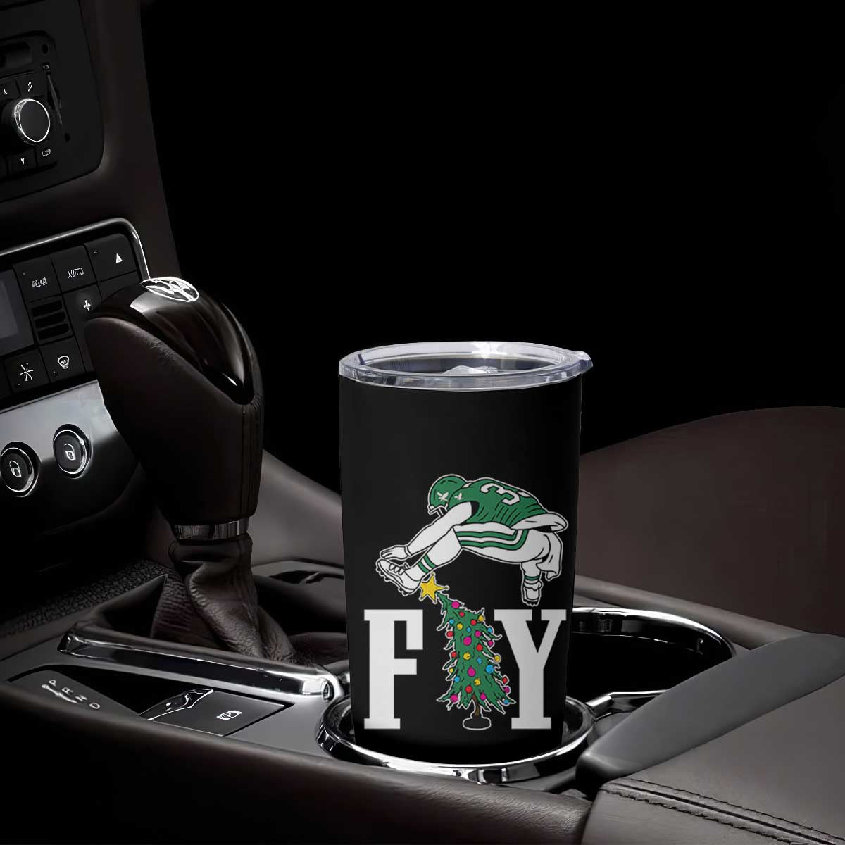 Christmas Philly Lover Tumbler Cup Barkley Backwards Hurdle Xmas Tree TS10 Print Your Wear