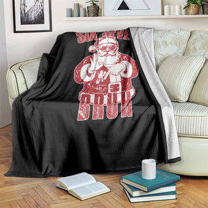 Six Seven Bruh Funny Christmas Throw Blanket Santa 67 Meme Teens Boys Kids Xmas Pajamas TS10 Print Your Wear