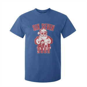 Six Seven Bruh Funny Christmas T Shirt For Kid Santa 67 Meme Teens Boys Kids Xmas Pajamas TS10 Royal Blue Print Your Wear