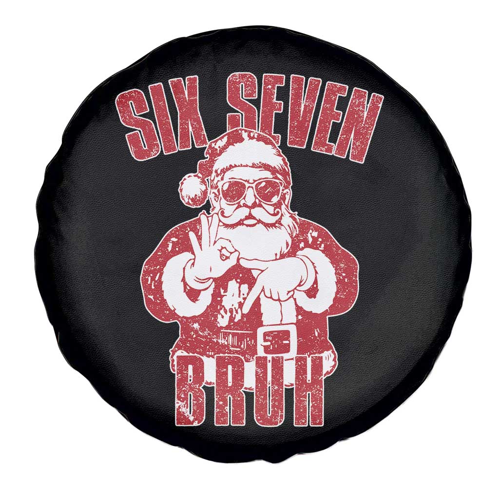 Six Seven Bruh Funny Christmas Spare Tire Cover Santa 67 Meme Teens Boys Kids Xmas Pajamas TS10 Print Your Wear