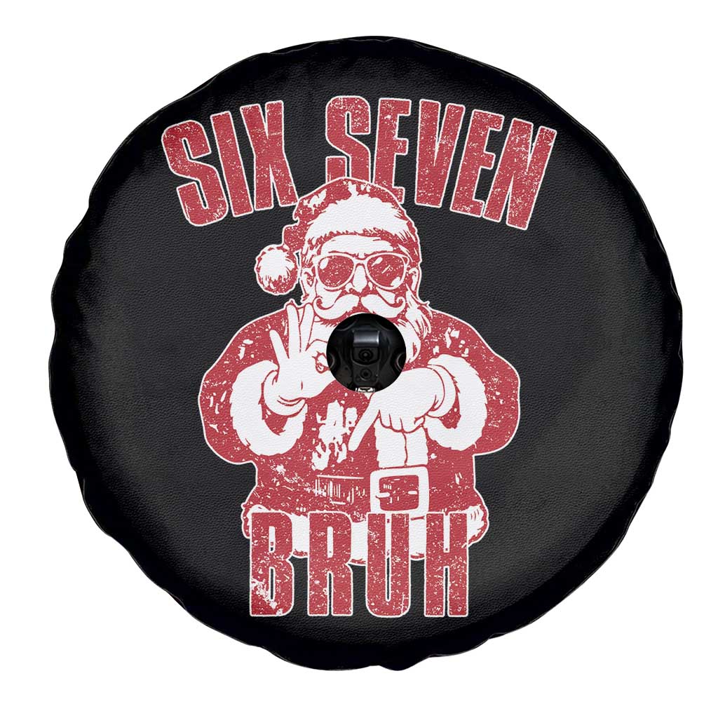 Six Seven Bruh Funny Christmas Spare Tire Cover Santa 67 Meme Teens Boys Kids Xmas Pajamas TS10 Print Your Wear