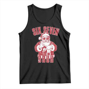 Six Seven Bruh Funny Christmas Tank Top Santa 67 Meme Teens Boys Kids Xmas Pajamas TS10 Black Print Your Wear