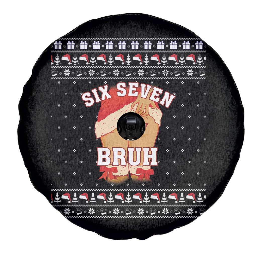 Funny Six Seven 6 7 Meme Ugly Christmas Spare Tire Cover Santa 67 Meme Xmas Pajamas TS10 Print Your Wear
