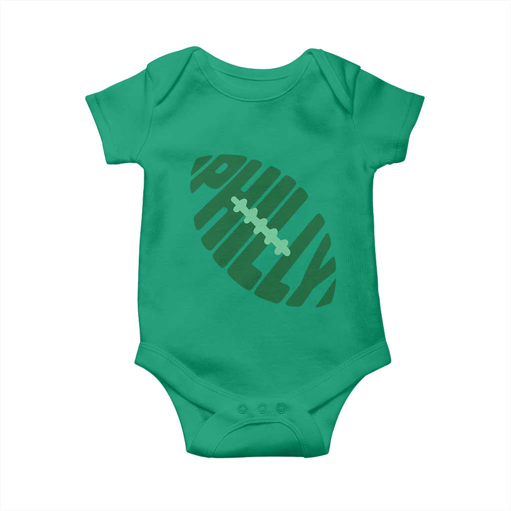 Philly Game Day Baby Onesie Football Team Retro Sports Fan TS10 Irish Green Print Your Wear