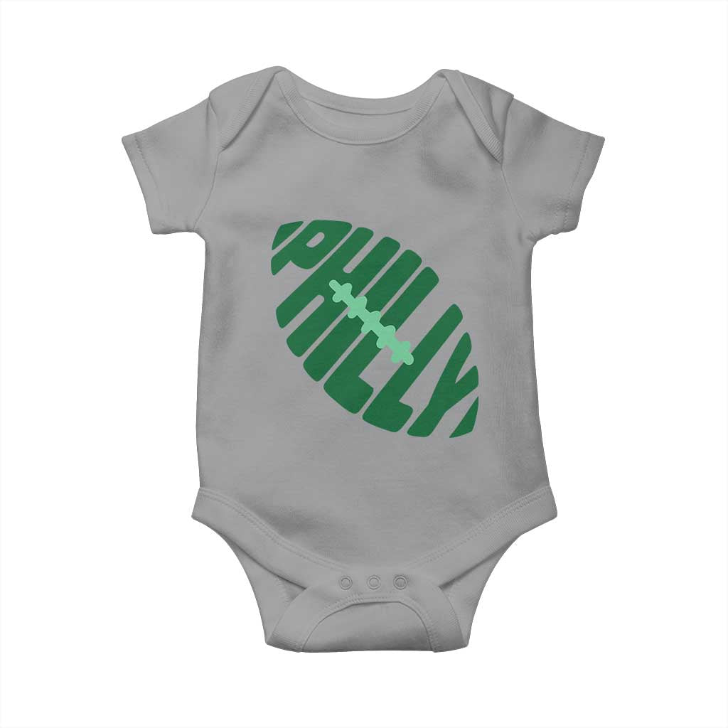 Philly Game Day Baby Onesie Football Team Retro Sports Fan TS10 Sport Gray Print Your Wear