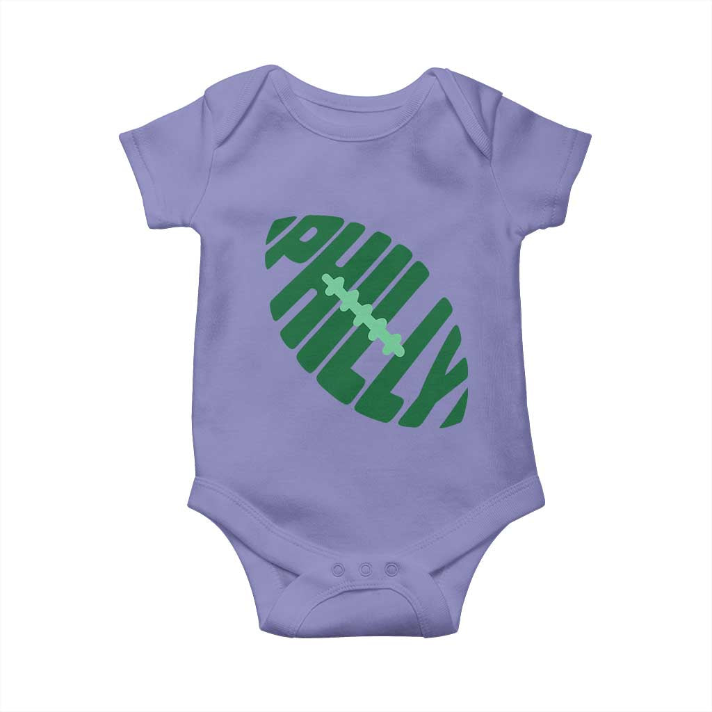Philly Game Day Baby Onesie Football Team Retro Sports Fan TS10 Violet Print Your Wear